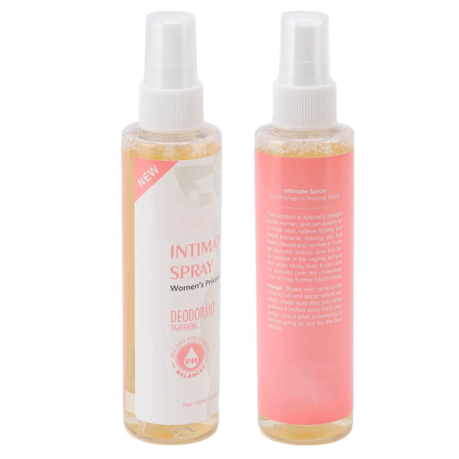 100ml Intimate Spray, Feminine Deodorant Spray, Portable Herbal Extracts Feminine Private Parts Cleaning Deodorant Spray