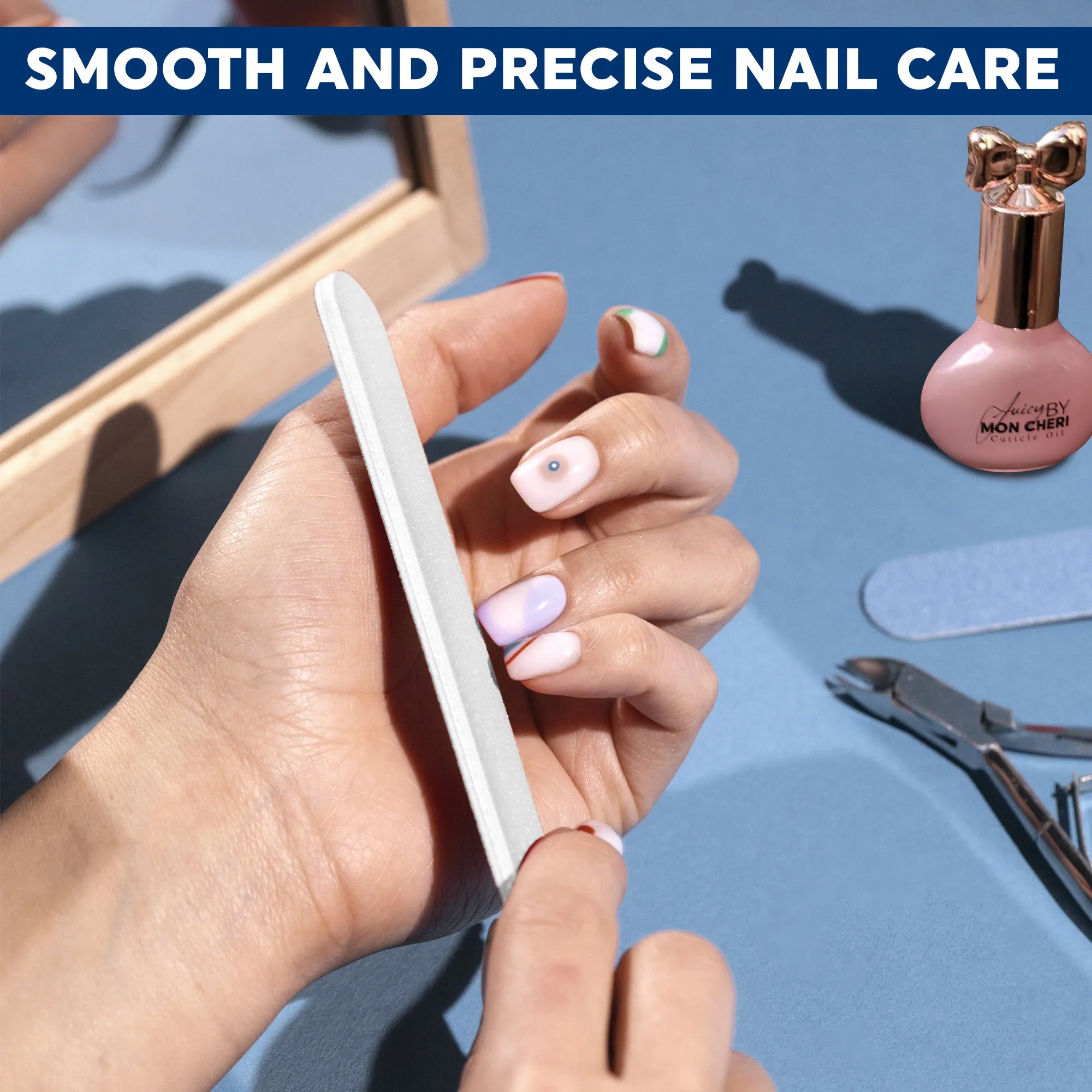 13-Piece Deluxe Manicure-Pedicure Kit with Juicy by Mon Cheri Cuticle Oil Gift Set