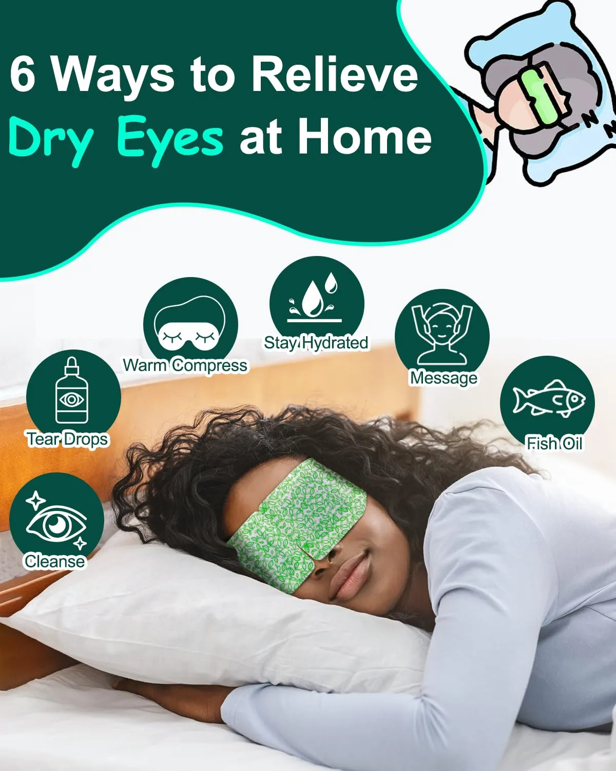 16 Packs Steam Eye Masks for Dry Eyes, SPA Warm Eye Mask, Relief Eye Fatigue Hot Sleep Eye Mask for Puffy Eyes Mask, Disposable Moist Heating Compress Pads for Sleeping- Unscented3 Unscented
