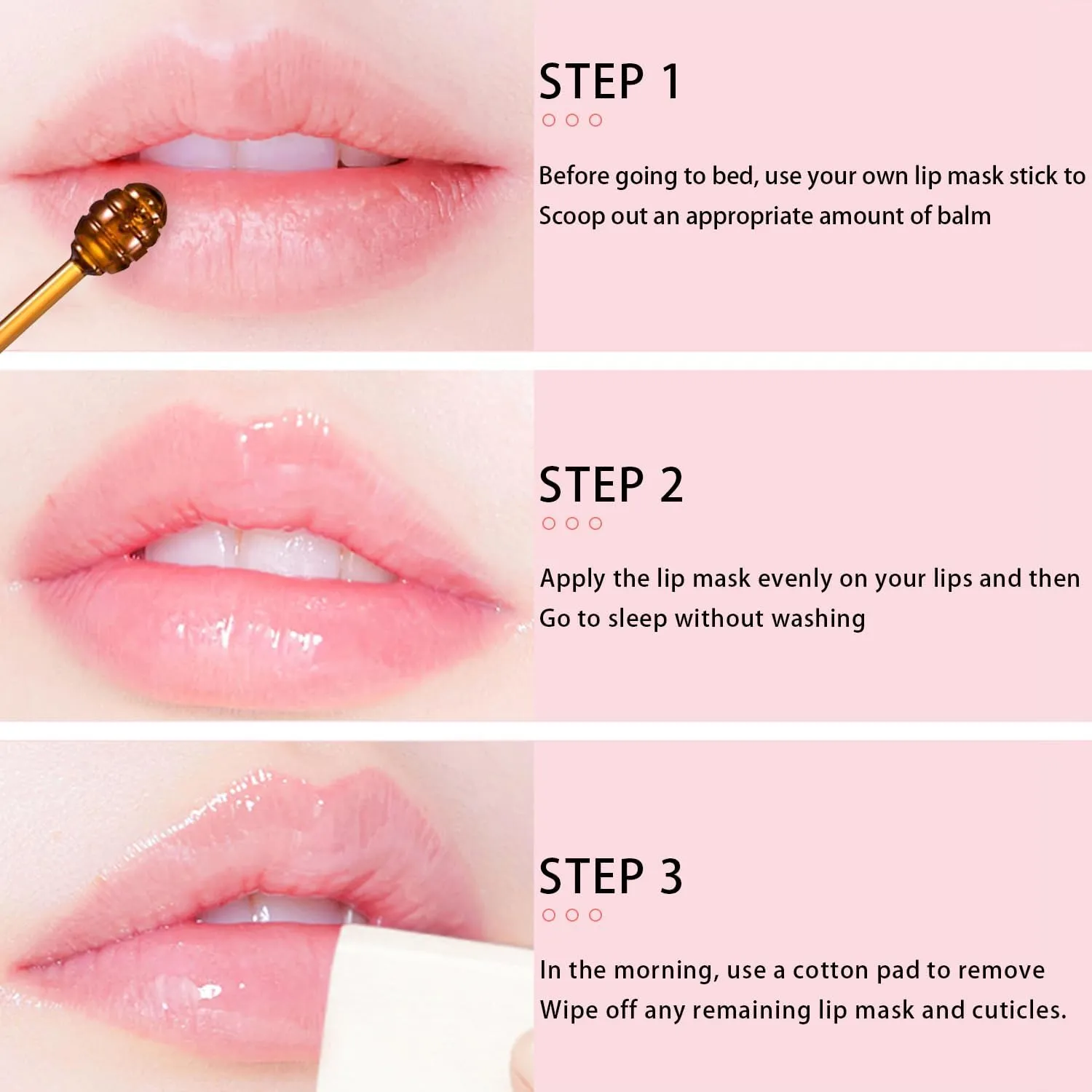 2 Pcs Bee Lip Balm Honey Pot, Lip Mask Overnight Honey Lip Balm Lip Exfoliate with Stick, Moisturizing Sleeping Lip Mask Day & Night Lip Care - Hydrate Repair Prevent Dry Cracked Scrub (2 Honey)