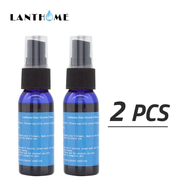 2pc Herbal Hair Tonic Spray Baldness Anti Hair Loss Treatment Alopecia Men Hair Care Women Fast Growth Hair Essence Vitamins Oil