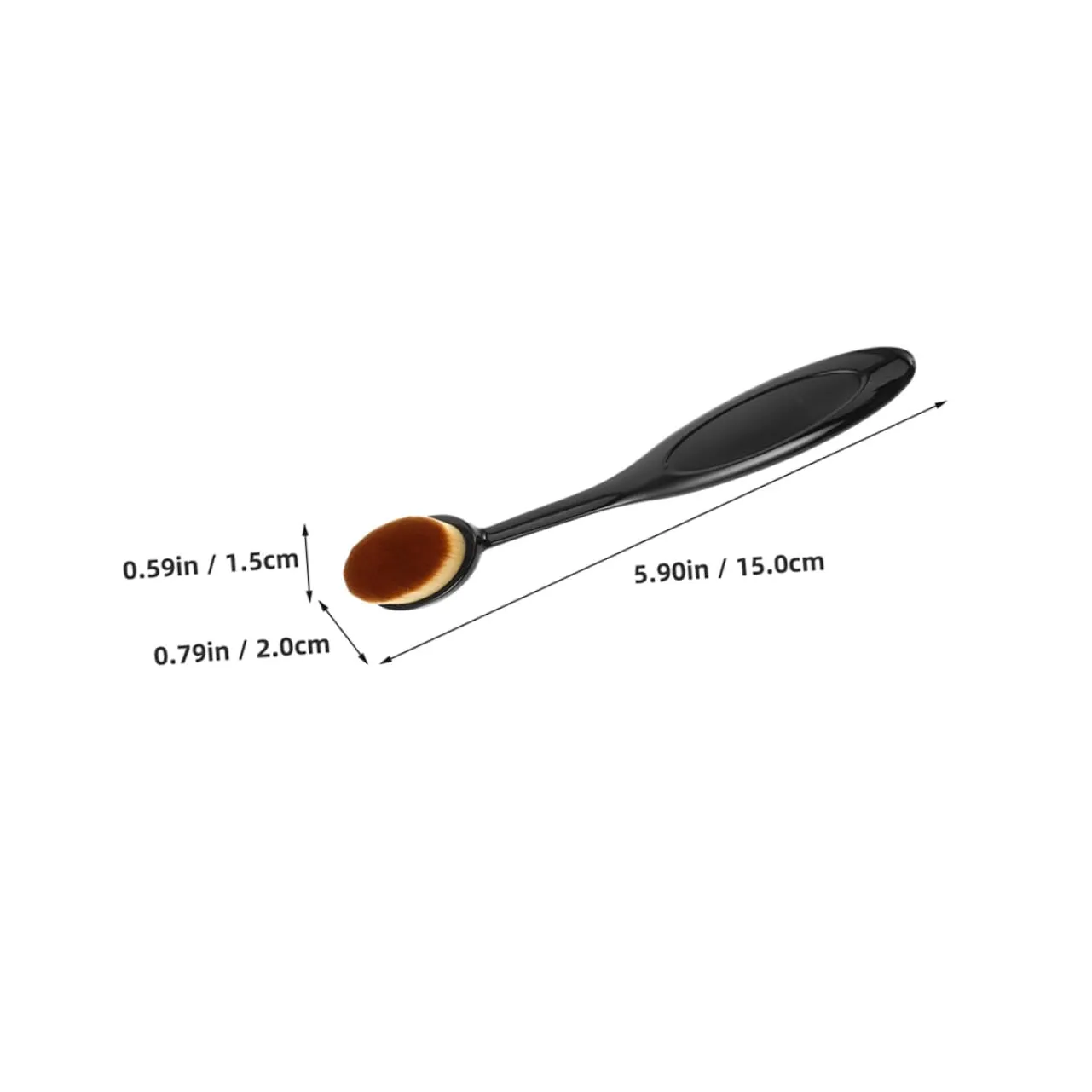2pcs Loose Powder Brushes Set Soft Dense Bristles for Foundation and Concealer Application Travel-friendly Makeup Tools for Blending and Buffing