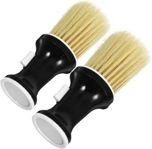 2pcs Neck Duster Brush Removable Salon Head Powder Applicator for Cleaning Loose Hair Scalp Massage for Home Professional Use Soft Bristles for Gentle Care