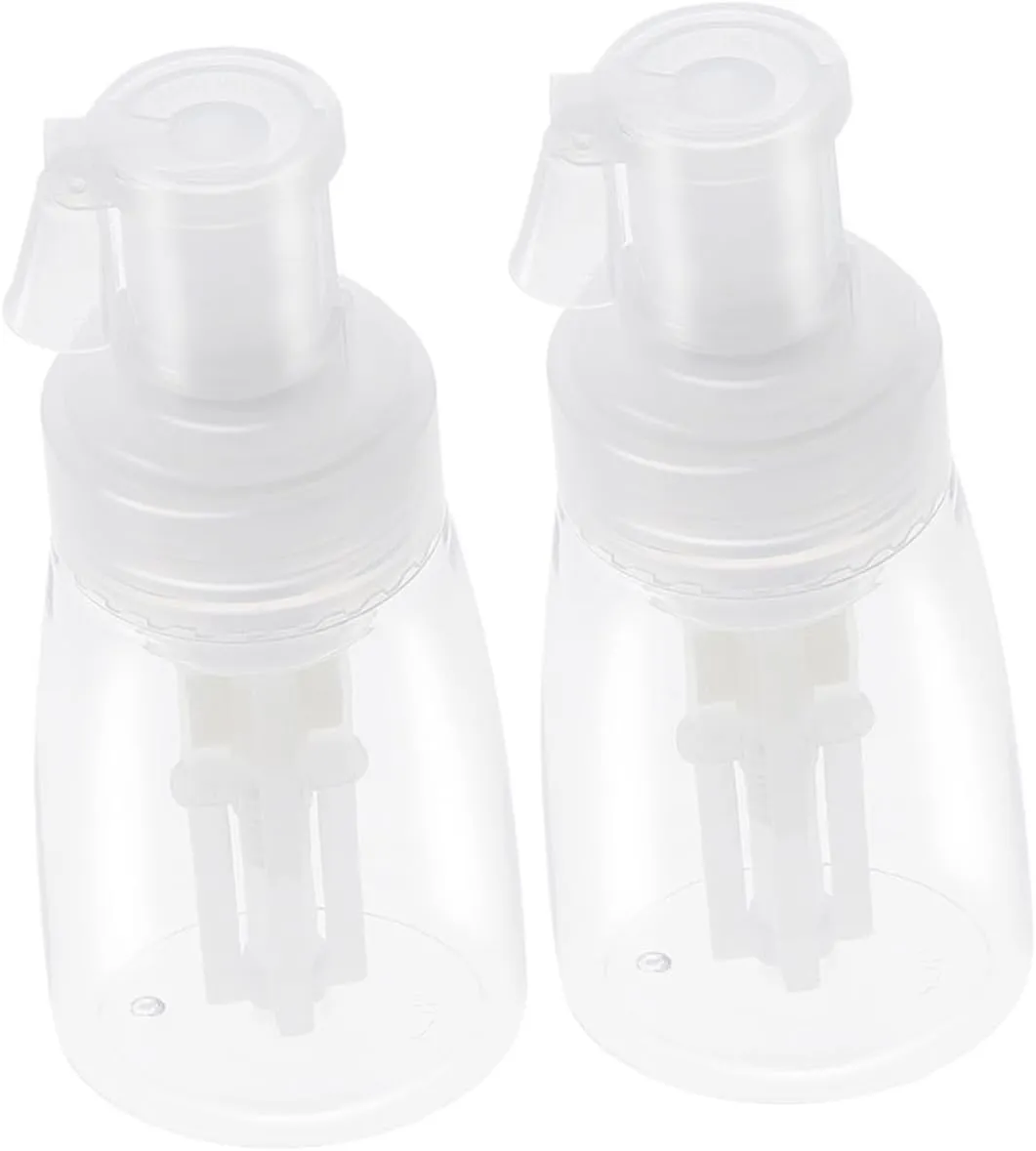 2Pcs Powder Spray Bottles Refillable Hair Salon Dispensers for Pressed Loose Powder Compact Lightweight Design for Home Travel Use