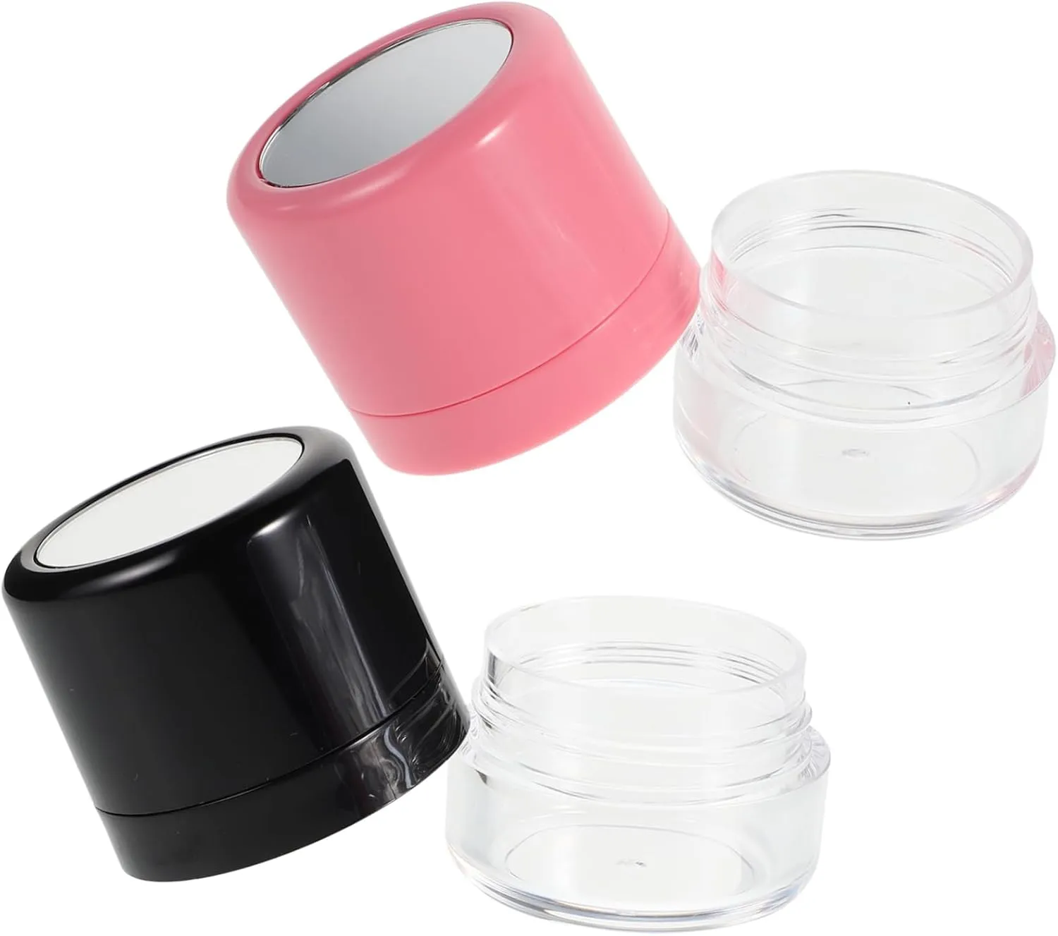 2pcs Reusable Loose Powder Box with Sponge Applicator Travel-friendly Dry Shampoo Container for Enhanced Hair Volume and Oil Absorption