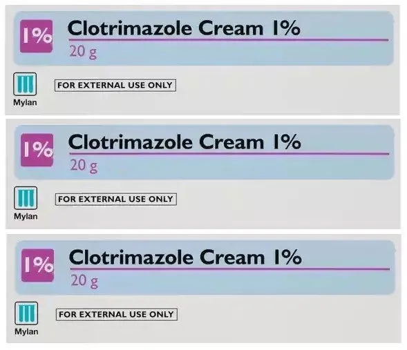 3 x Clotrimazole Cream 1% Fungal Skin Treatment 20g