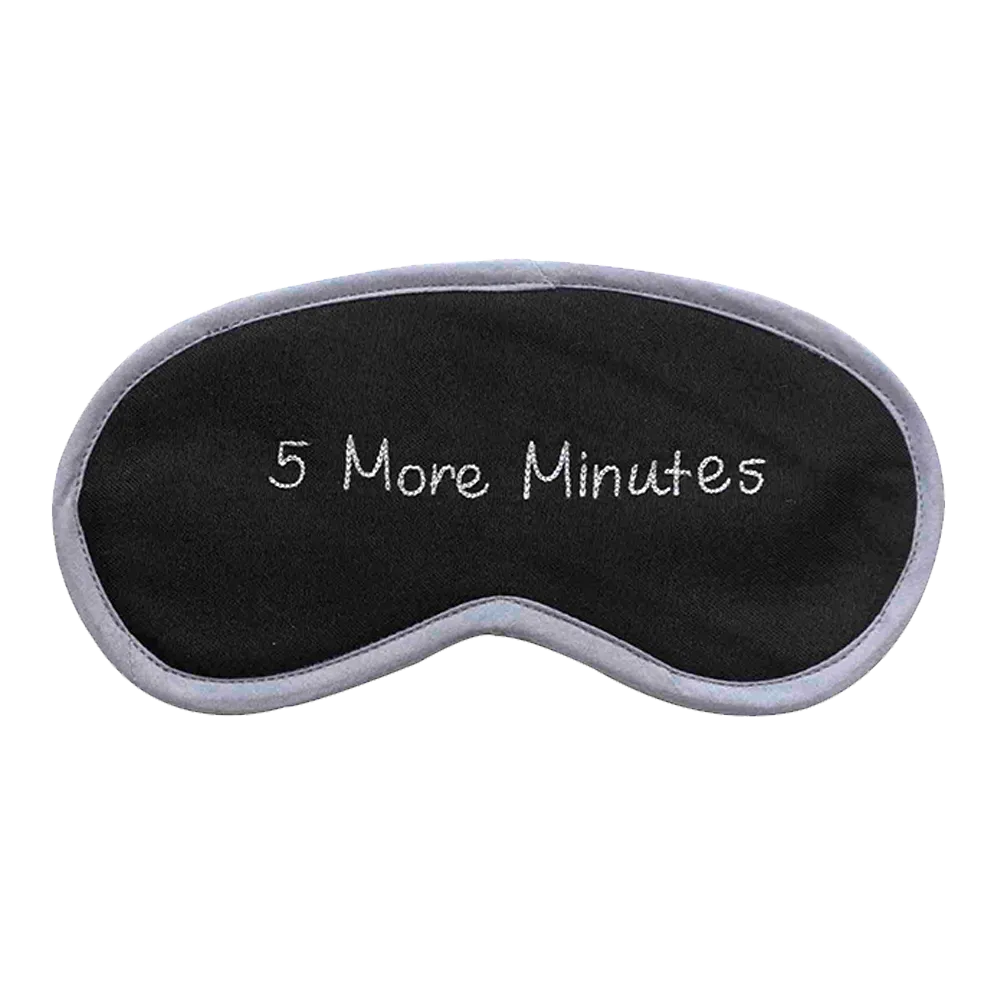 5 More Minutes (Black) Eye Mask