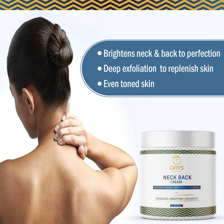 7Days Orgnic Neck Back Cream - 100 gms