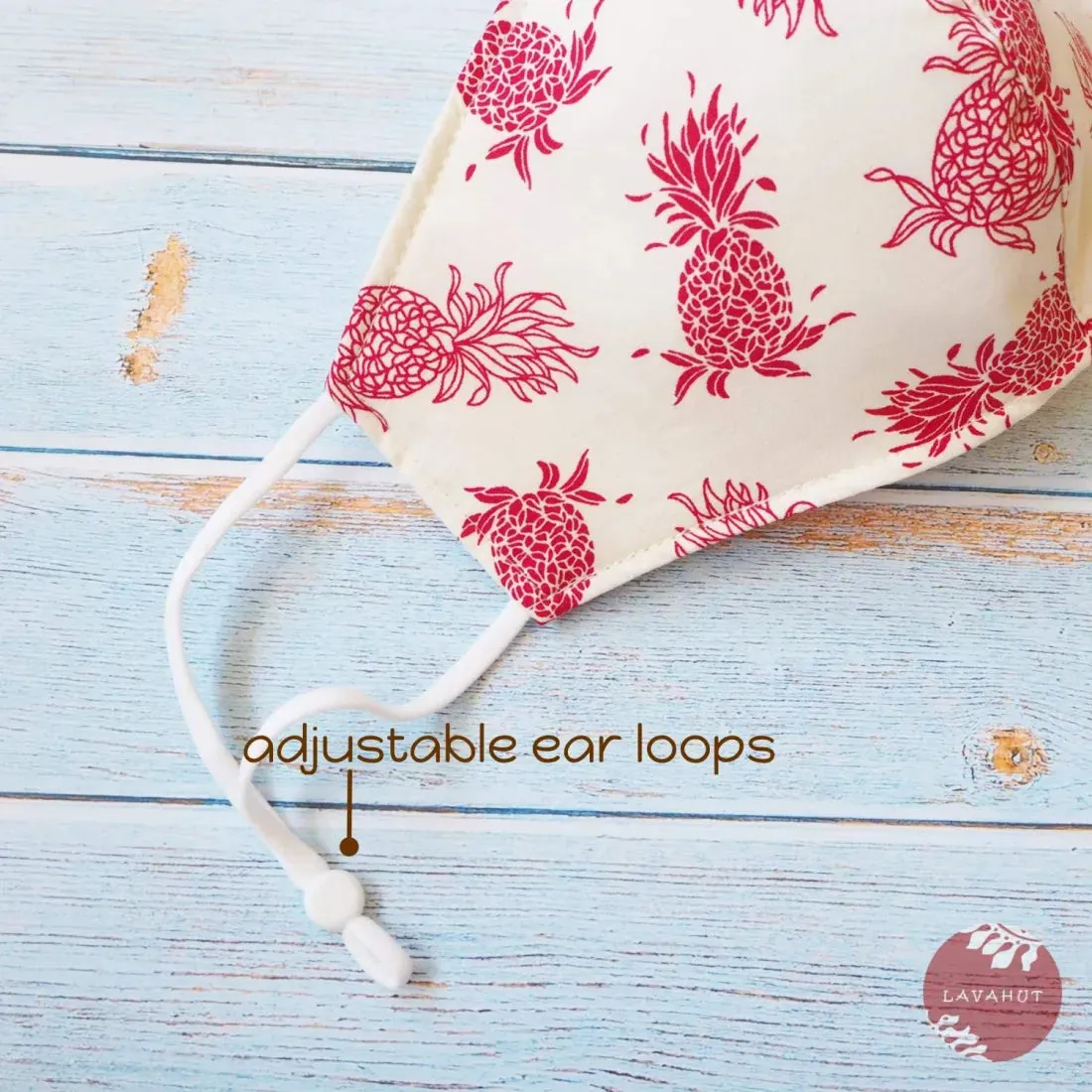 Adjustable   Filter Pocket • Cream Pineapple Swirl