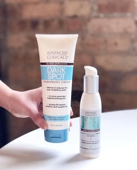 ADVANCED CLINICALS For Salon Professionals Dark Spot Therapeutic Cream كريم توحيد لون البشرة من ادفانسد كلينيكالز