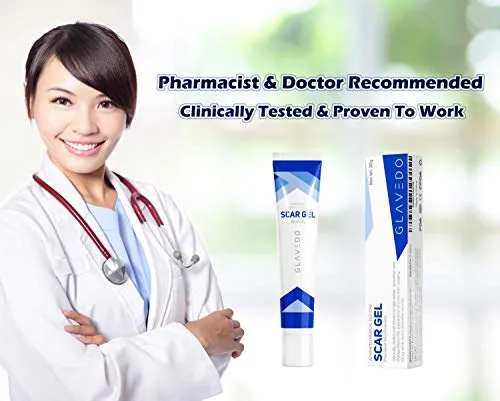 Advanced Medical Silicone Scar Gel - Topical Gel for Scar Treatment on Face and Body - Scar Mark Removal of Old and New Scars due to C-Section, Surgery, Injury, Burns, Acne, Stretch Marks