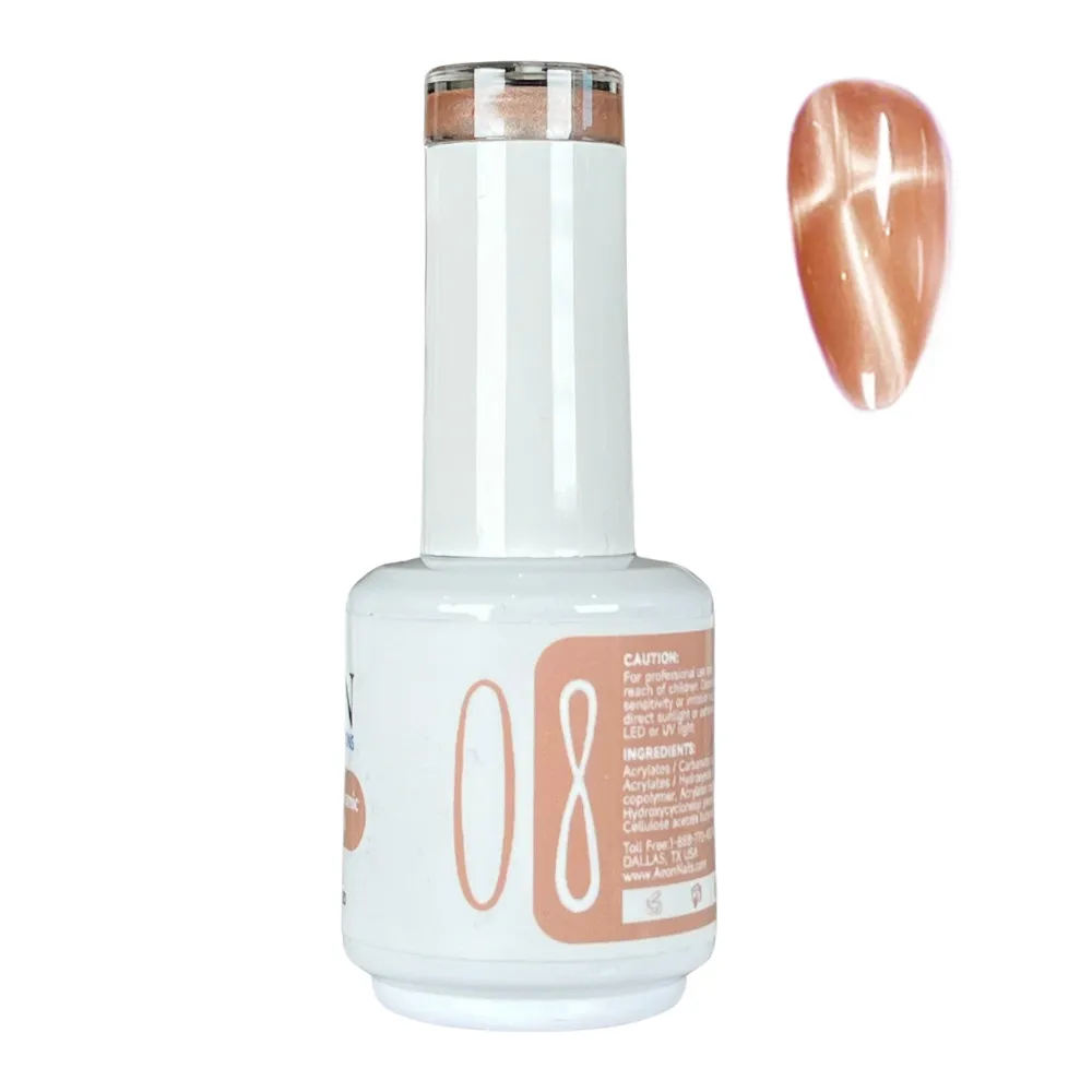 AEON NUDE SHADE CERAMIC CAT EYE GEL 15ml #08