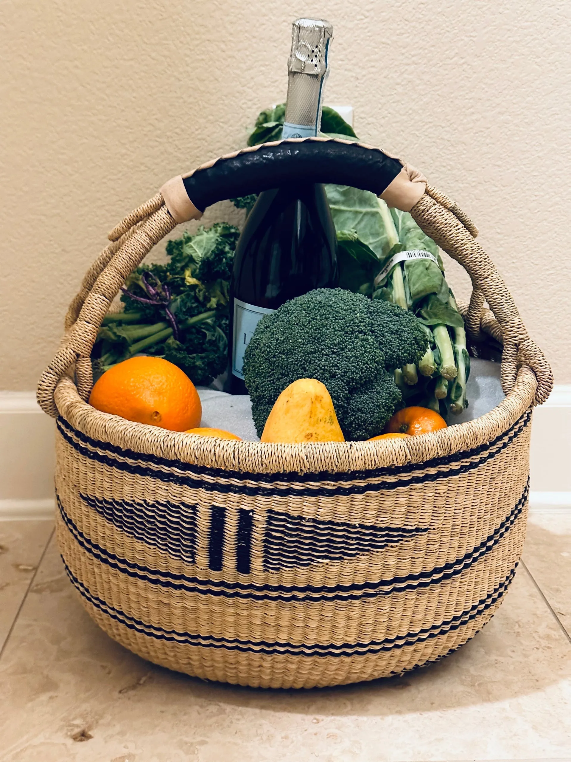 African  Kulbia Market basket -Bolga Ghana basket