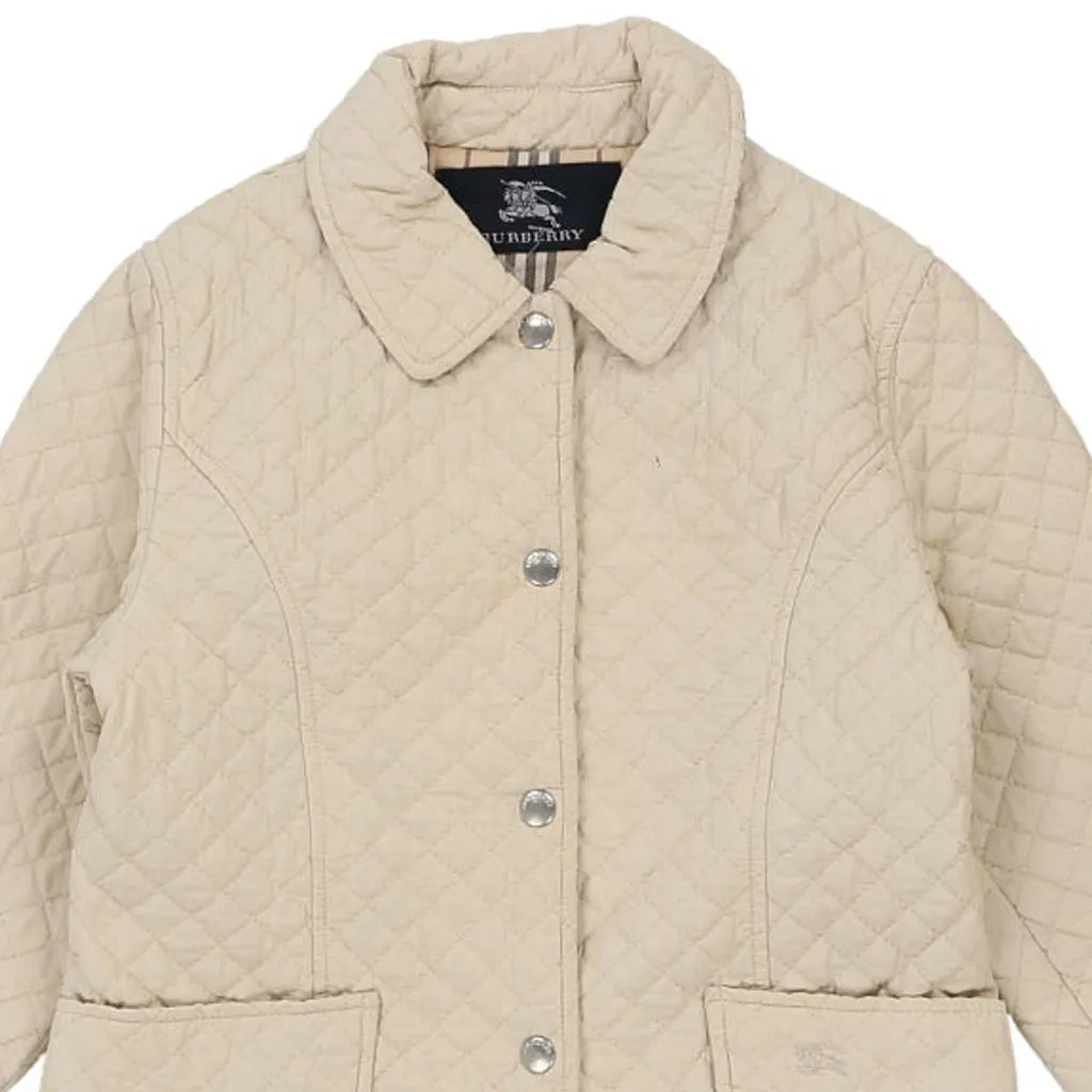 Age 6 Burberry Jacket - Medium Cream Nylon Blend
