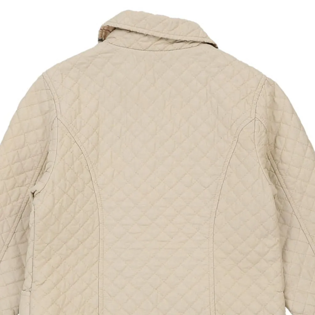 Age 6 Burberry Jacket - Medium Cream Nylon Blend