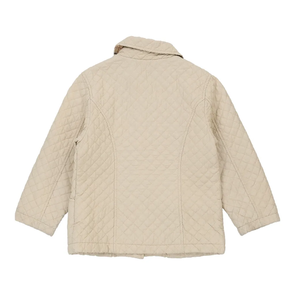 Age 6 Burberry Jacket - Medium Cream Nylon Blend
