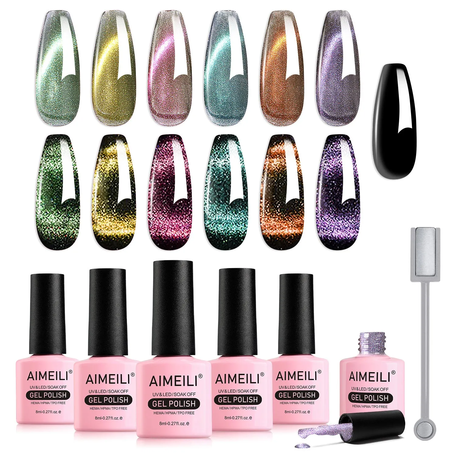 Aimeili Cat Eye GEL Polish (SET6-48_10ML)