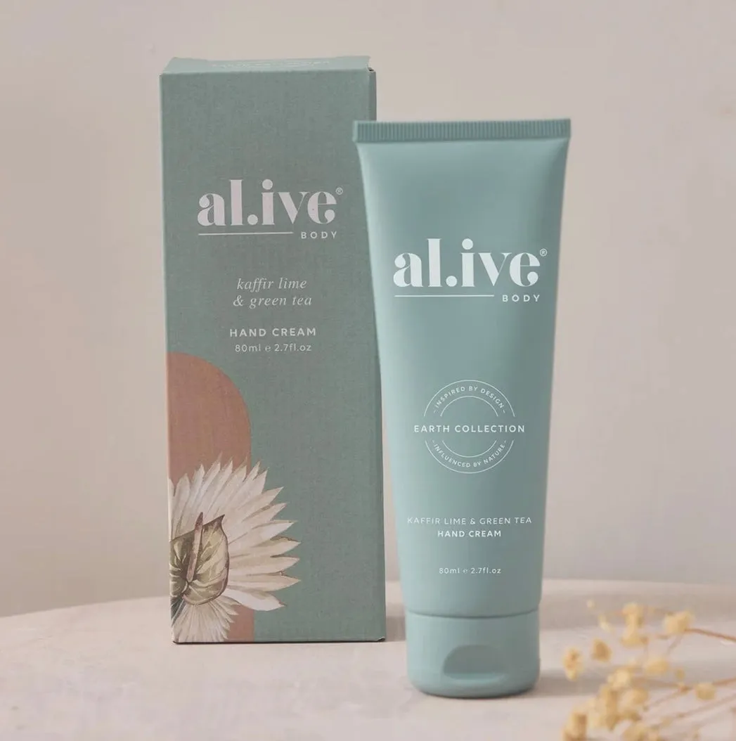 ALIVE BODY Hand Cream - Kaffir Lime & Green Tea