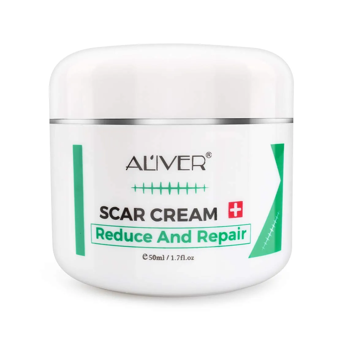 Aliver Scar Removal Cream for Old & New Scars, Stretch Mark Remover for Men & Women, Acne Scar Removal on Face or Body, Scar Treatment for Cuts,Surgery, Burn, Cut, Keloid, C-Section