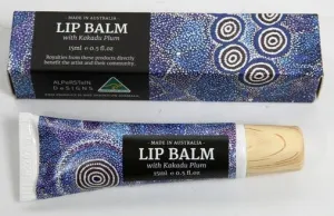 Alperstein Designs Kakadu Plum Lip Balm Featuring Seven Sisters Design By Alma Granites 12.5g