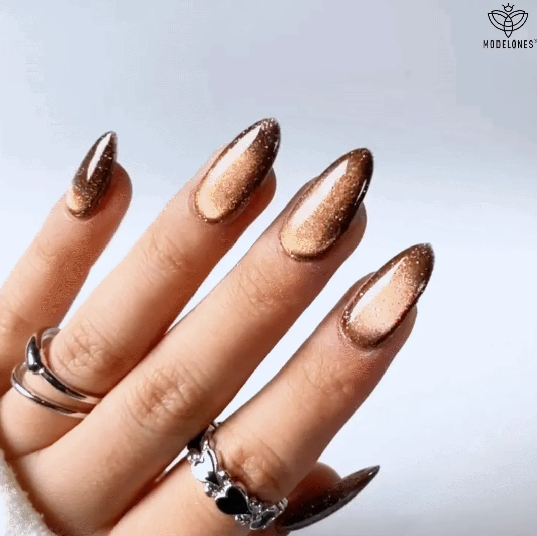 Amber Glitz - Modelones Gel Nail Polish Cat Eye Gel 15ml