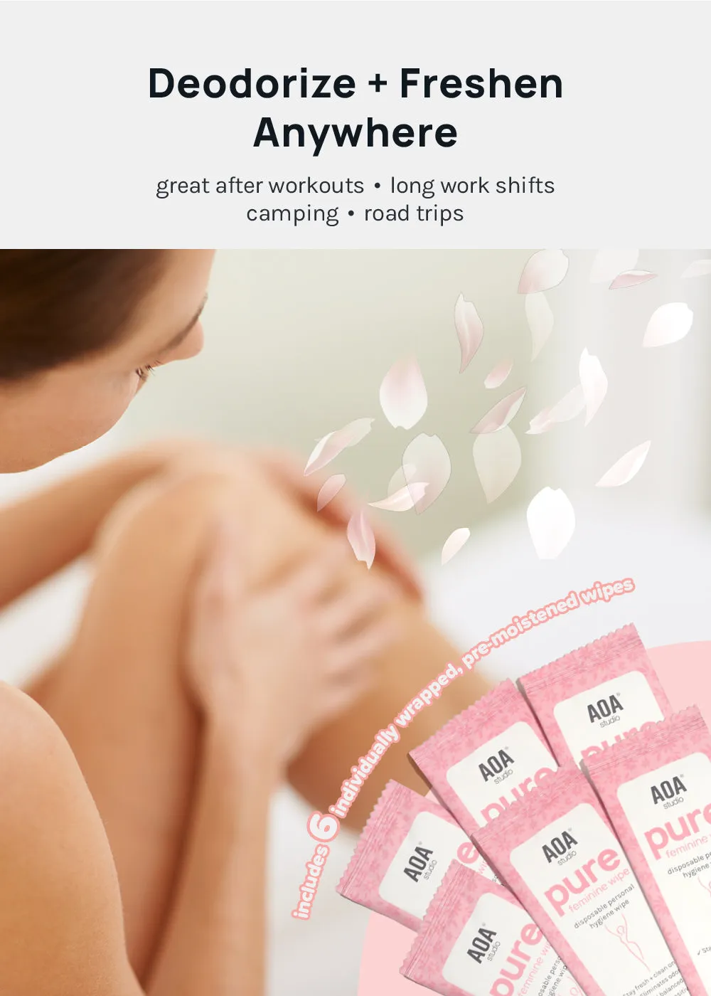 AOA Pure Feminine Wipes