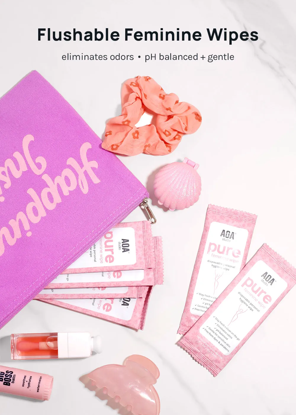 AOA Pure Feminine Wipes