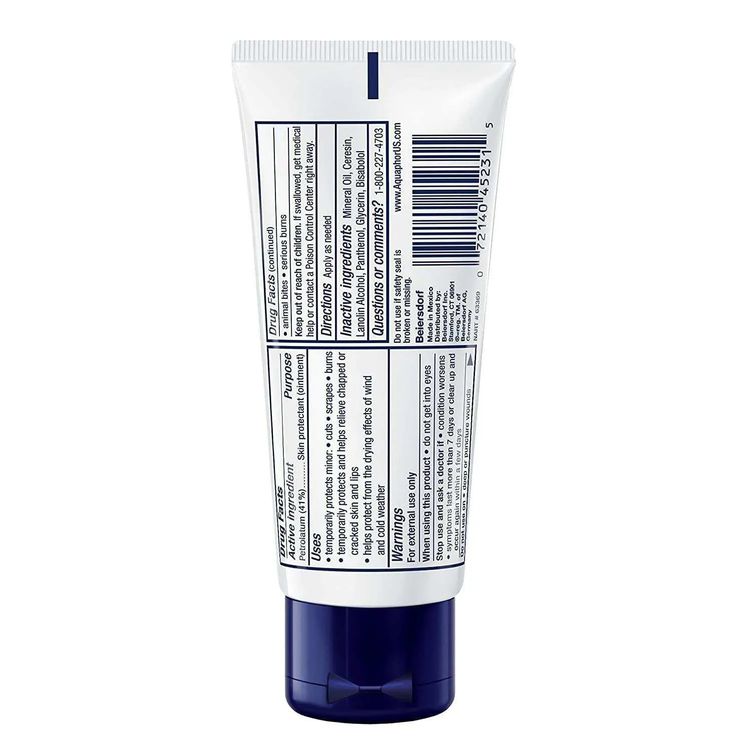 Aquaphor Ointment Heal Tube Peg - 1.75 oz