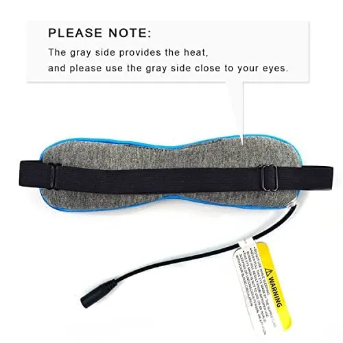 Aroma Season Cotton Heated Eye Mask, Great for Blepharitis and Dry Eyes Treatment, Relieve Dry Eye Syndrome, MGD and Styes (Blue) Blue