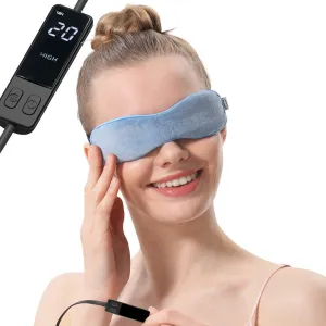 Aroma Season Cotton Heated Eye Mask, Great for Blepharitis and Dry Eyes Treatment, Relieve Dry Eye Syndrome, MGD and Styes (Blue) Blue