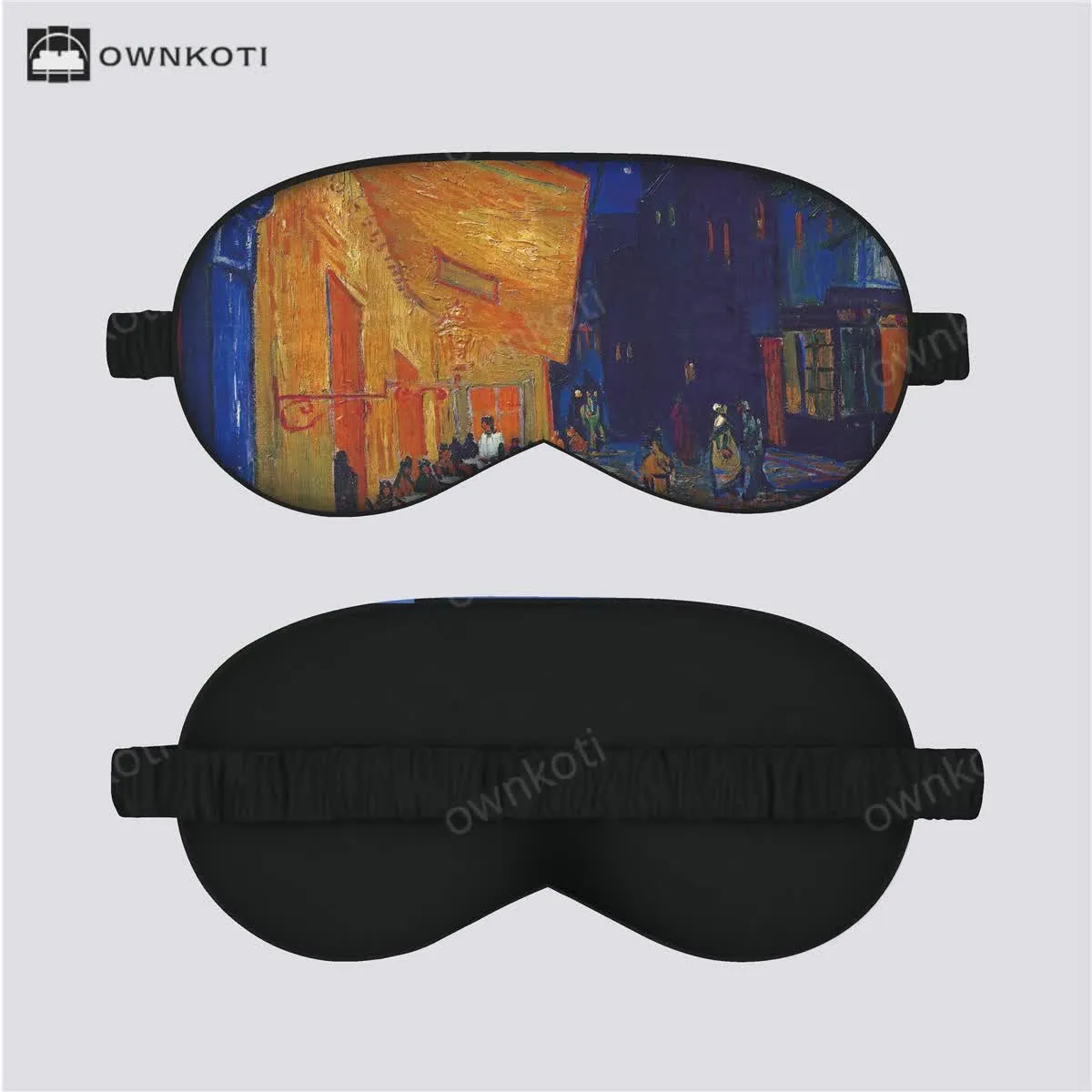 Artistic Floral Botanical Print Silk Satin Eye Mask