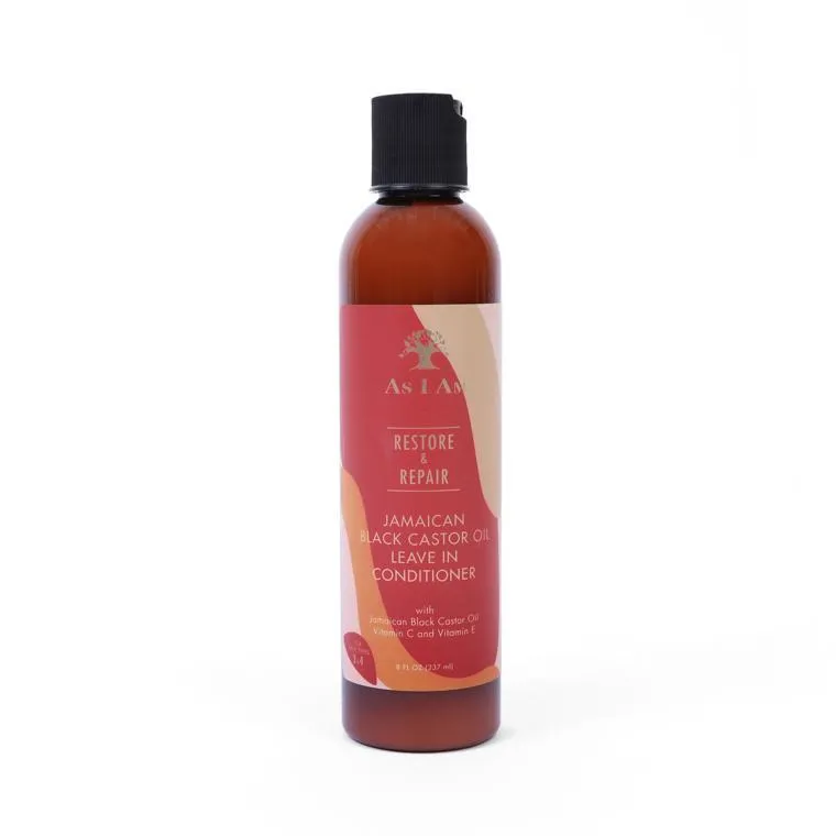 As I Am Restore & Repair Jamaican Black Castor Oil Leave-In Conditioner (8oz)