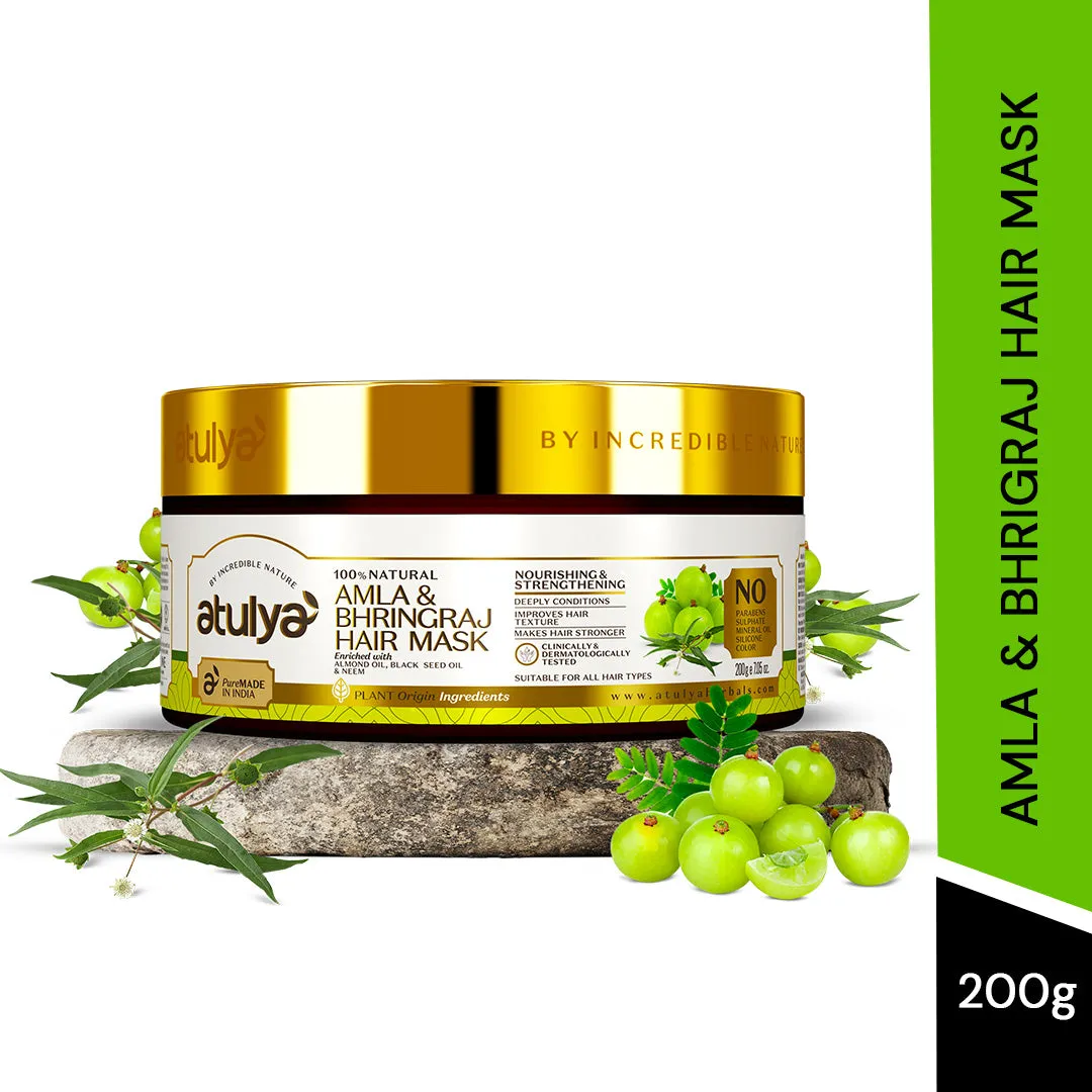 atulya Amla & Bhringraj Hair Mask - 200gm (Add 2 Products in the Cart & Get 1 Free Product Use Code: B1G1)