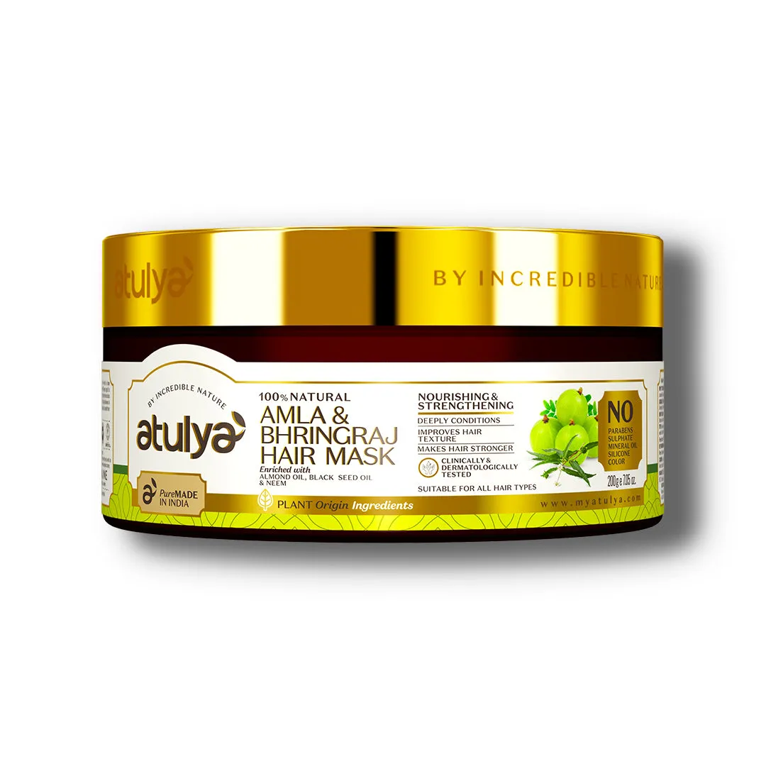 atulya Amla & Bhringraj Hair Mask - 200gm (Add 2 Products in the Cart & Get 1 Free Product Use Code: B1G1)