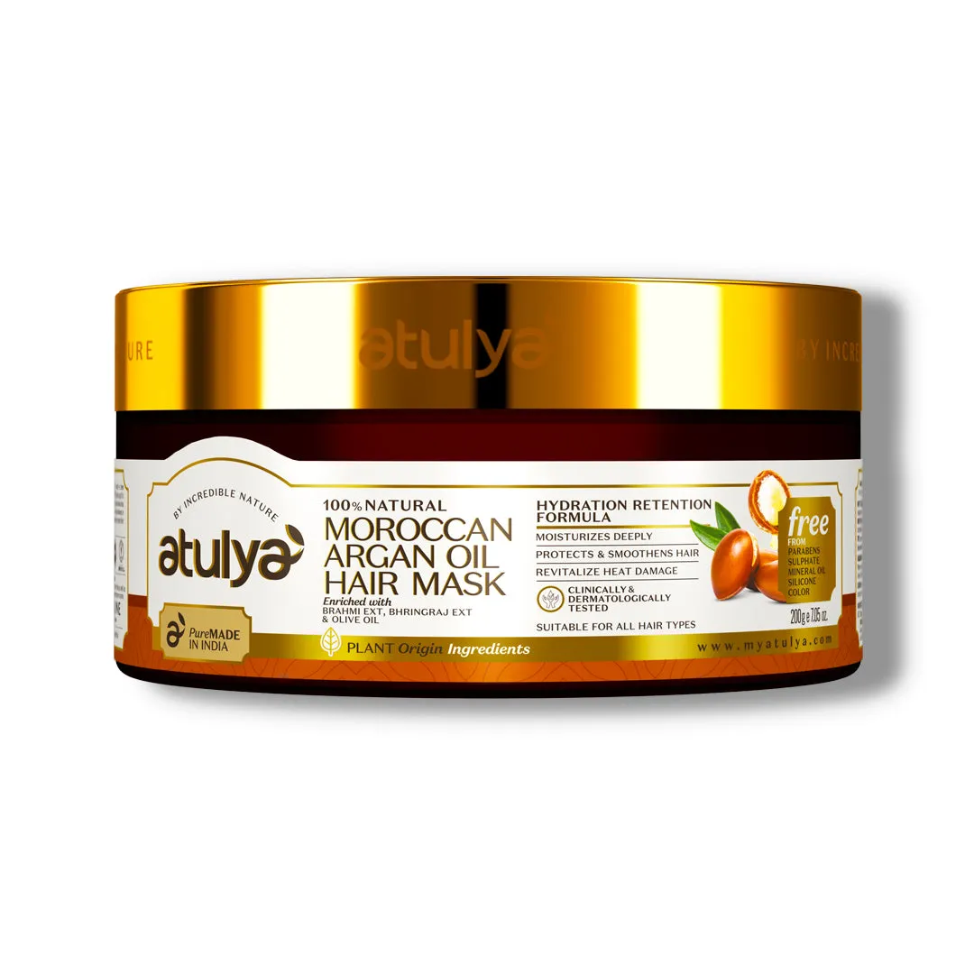 atulya Moroccan Argan Oil Hair Mask - 200gm (Buy 3 Products & Get Rs.300 Off)