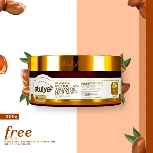 atulya Moroccan Argan Oil Hair Mask - 200gm (Buy 3 Products & Get Rs.300 Off)