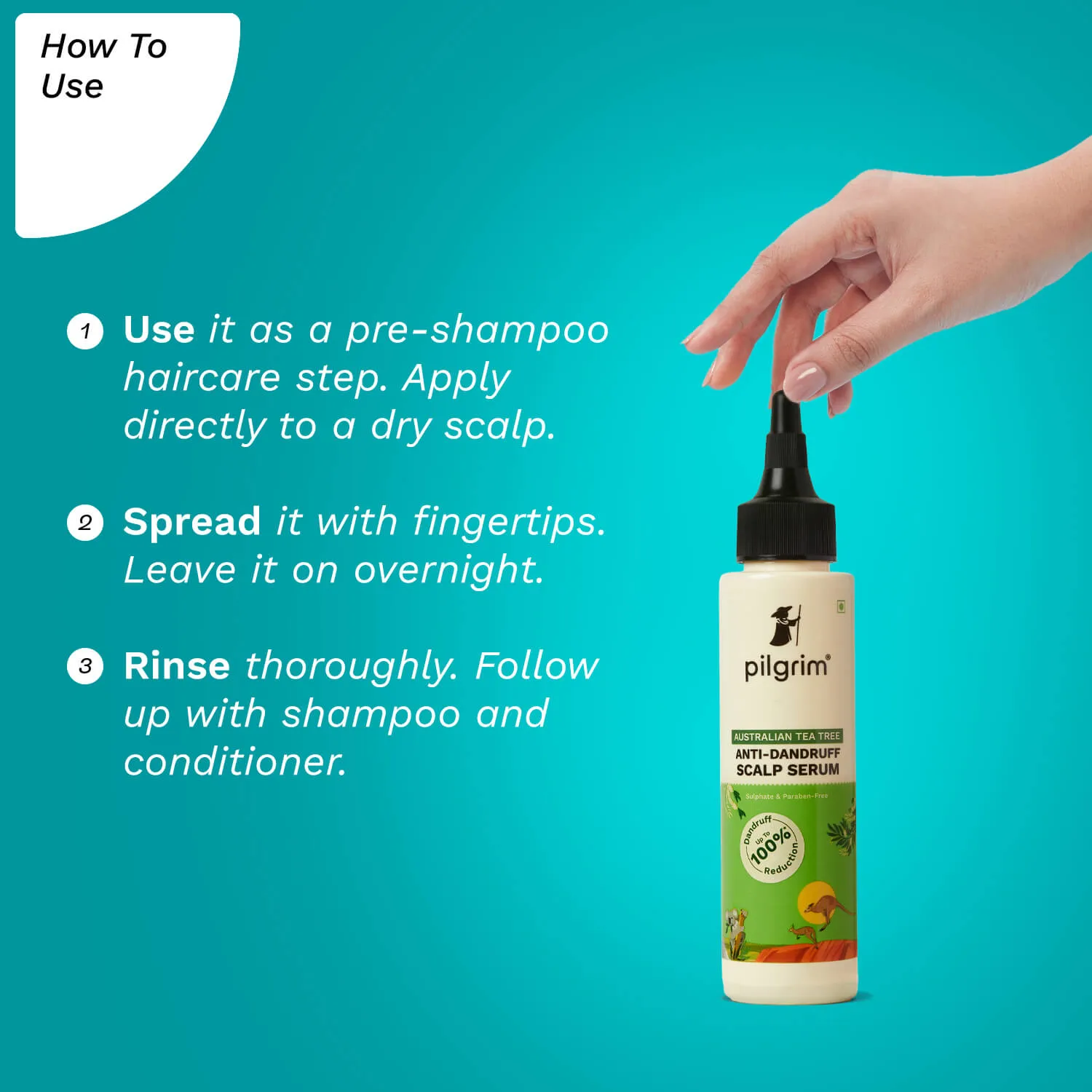 Australian Tea Tree  Anti-Dandruff Scalp Serum for Men