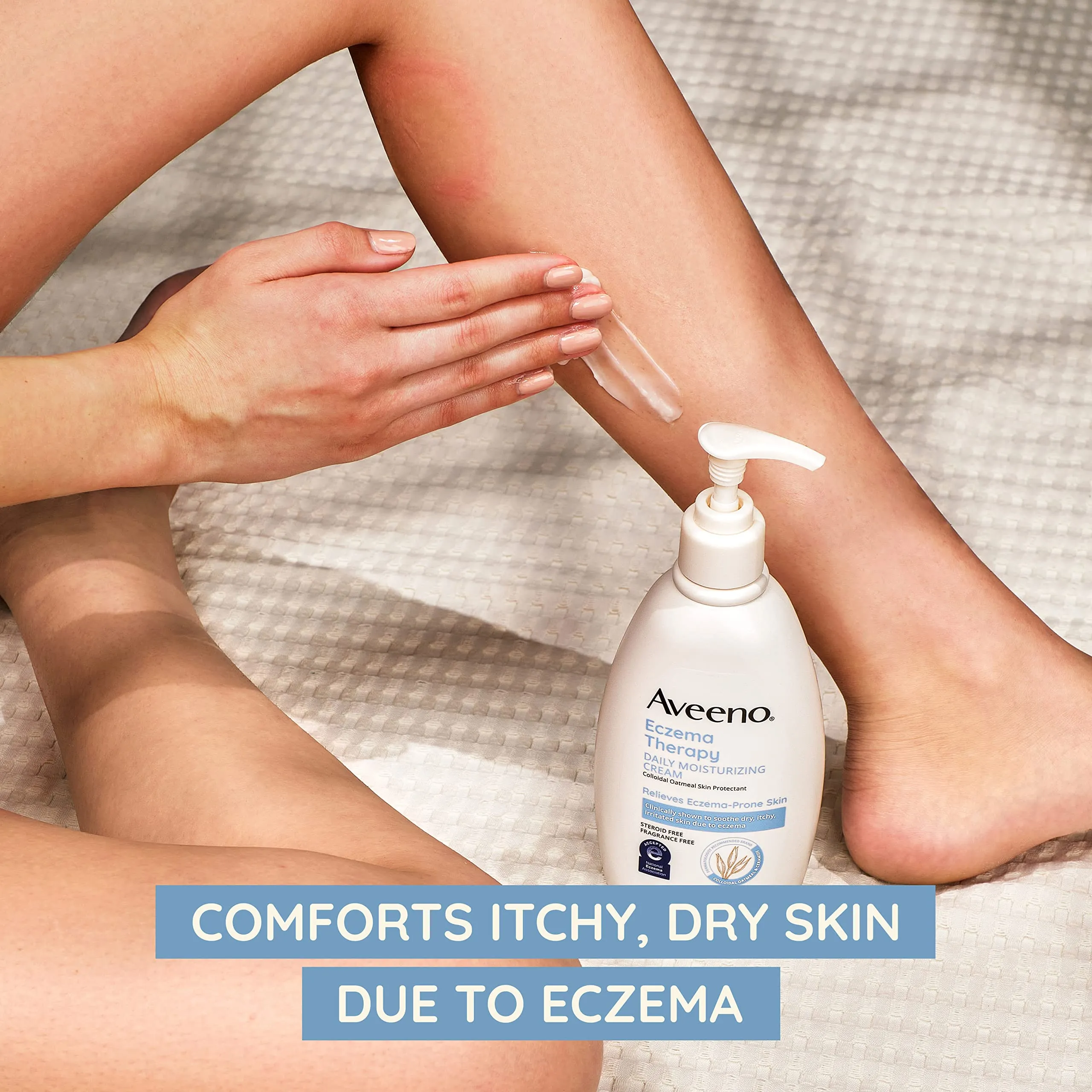 Aveeno Eczema Therapy Itch Relief Balm with Colloidal Oatmeal & Ceramide for Dry Itchy Skin, Non-Greasy, Steroid-, Fragrance- & Paraben-Free Moisturizing Skin Protectant Cream, 11 oz Unscented 11 Ounce (Pack of 1)