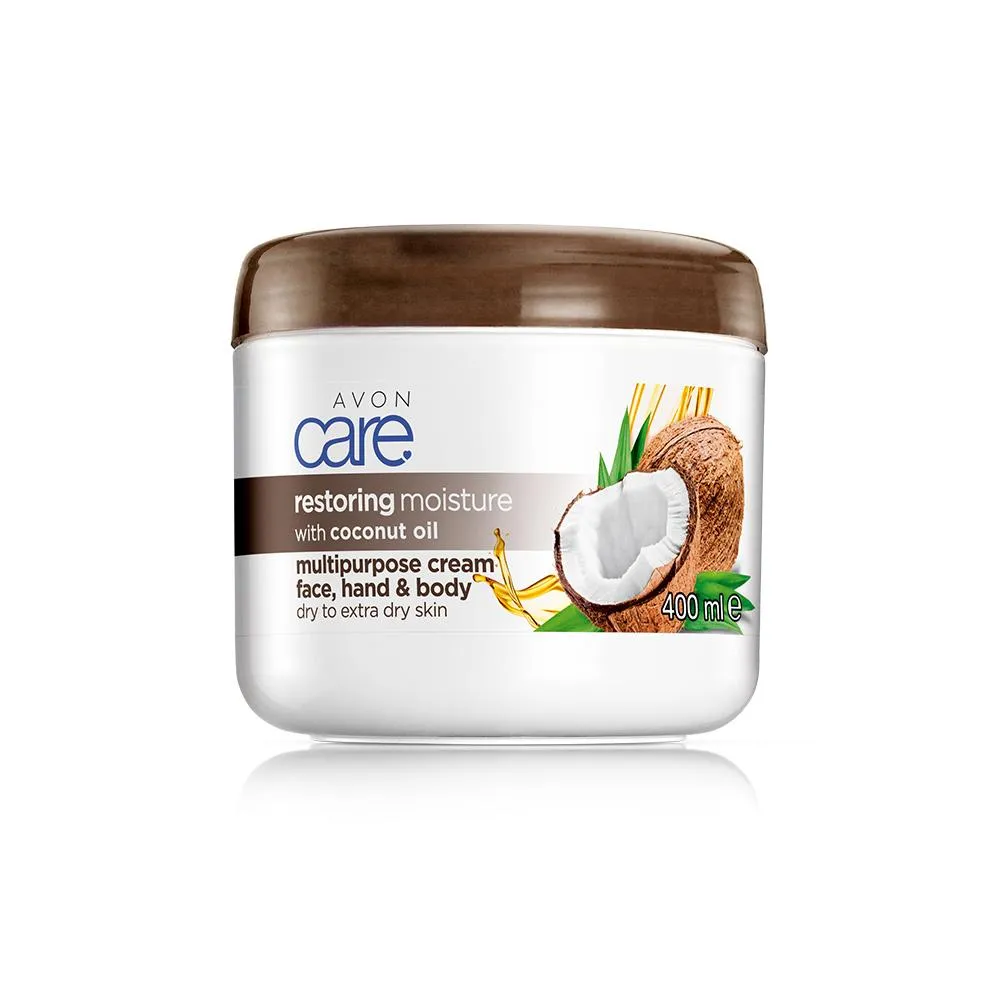 Avon Care Coconut Oil Multipurpose Cream for Face, Hands & Body - 400ml