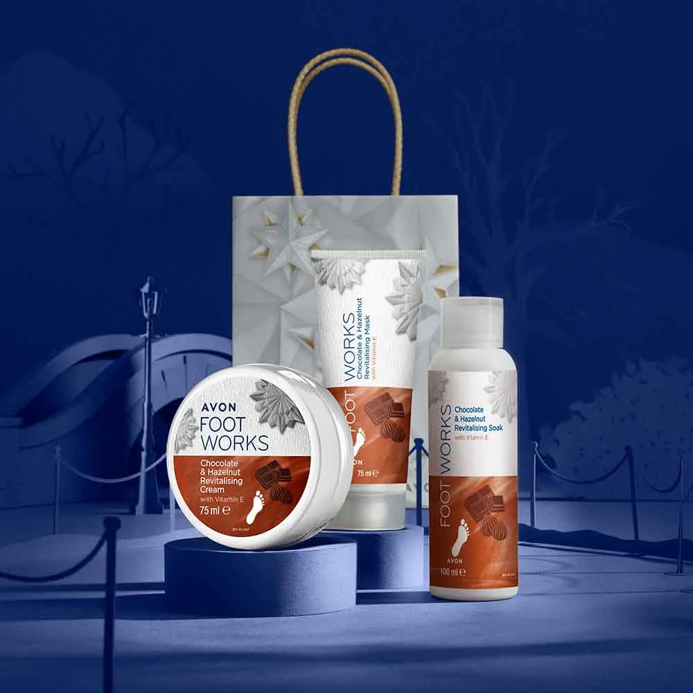 Avon Chocolate & Hazelnut Revitalising Foot Set