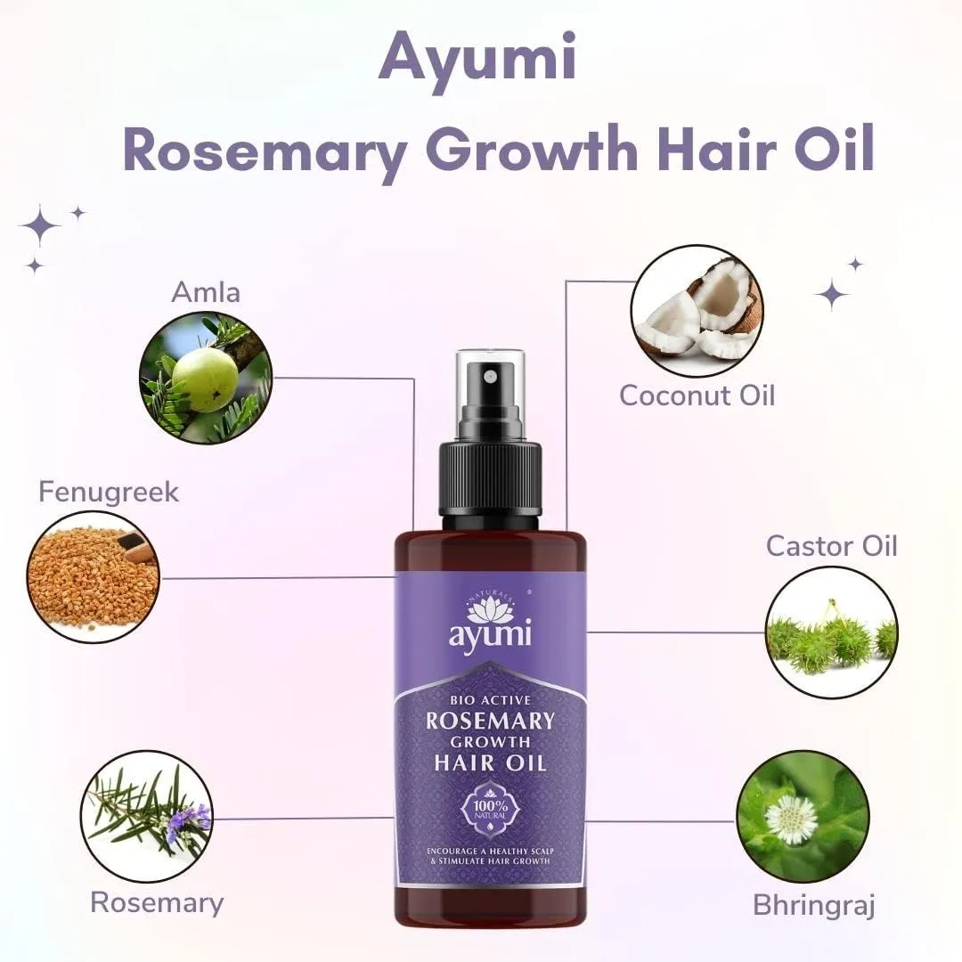 Ayumi Naturals Bio Active Rosemary Growth Hair Oil 100ml