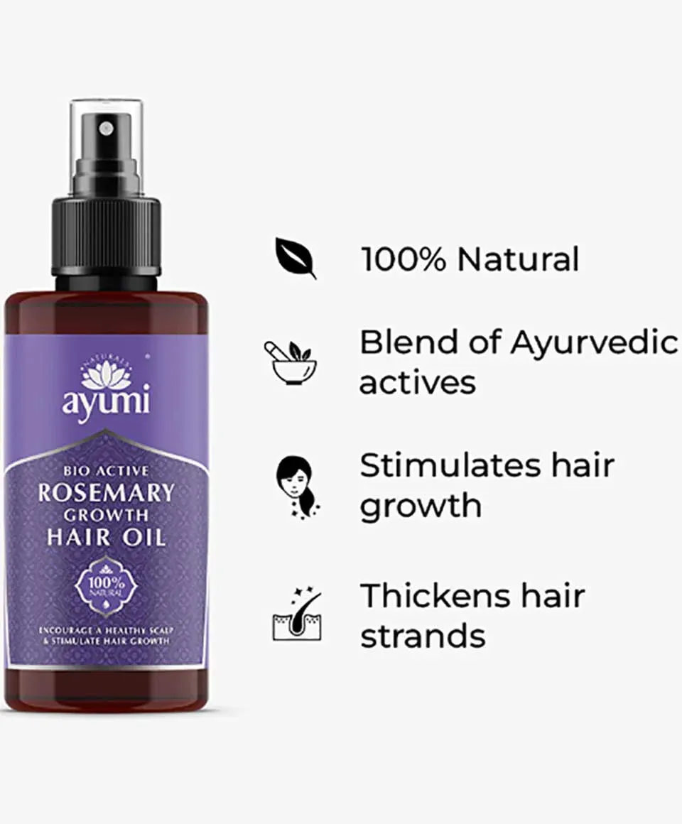 Ayumi Naturals Bio Active Rosemary Growth Hair Oil 100ml