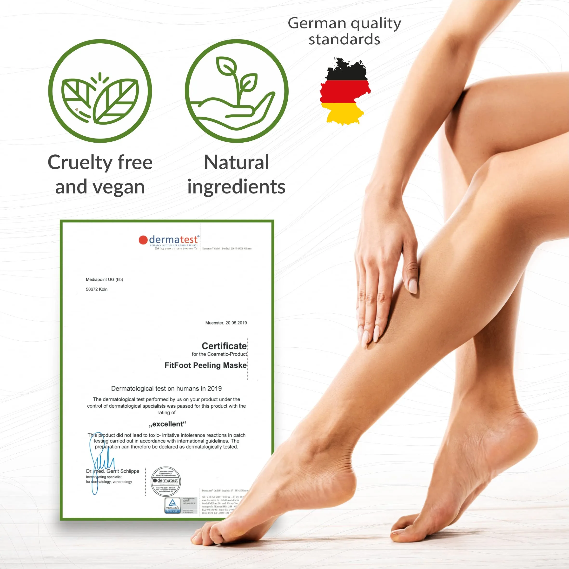 Baby Feet Foot Peel Mask Foot Masks remove hard skin Exfoliating Socks Callus Remover pedicure Exfoliator Foot Peeling Mask Foot Care Kit for cracked Feet Pack 2 Pairs (up to size W8/M8.5 EU43) Green