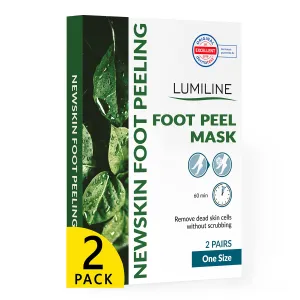 Baby Feet Foot Peel Mask Foot Masks remove hard skin Exfoliating Socks Callus Remover pedicure Exfoliator Foot Peeling Mask Foot Care Kit for cracked Feet Pack 2 Pairs (up to size W8/M8.5 EU43) Green