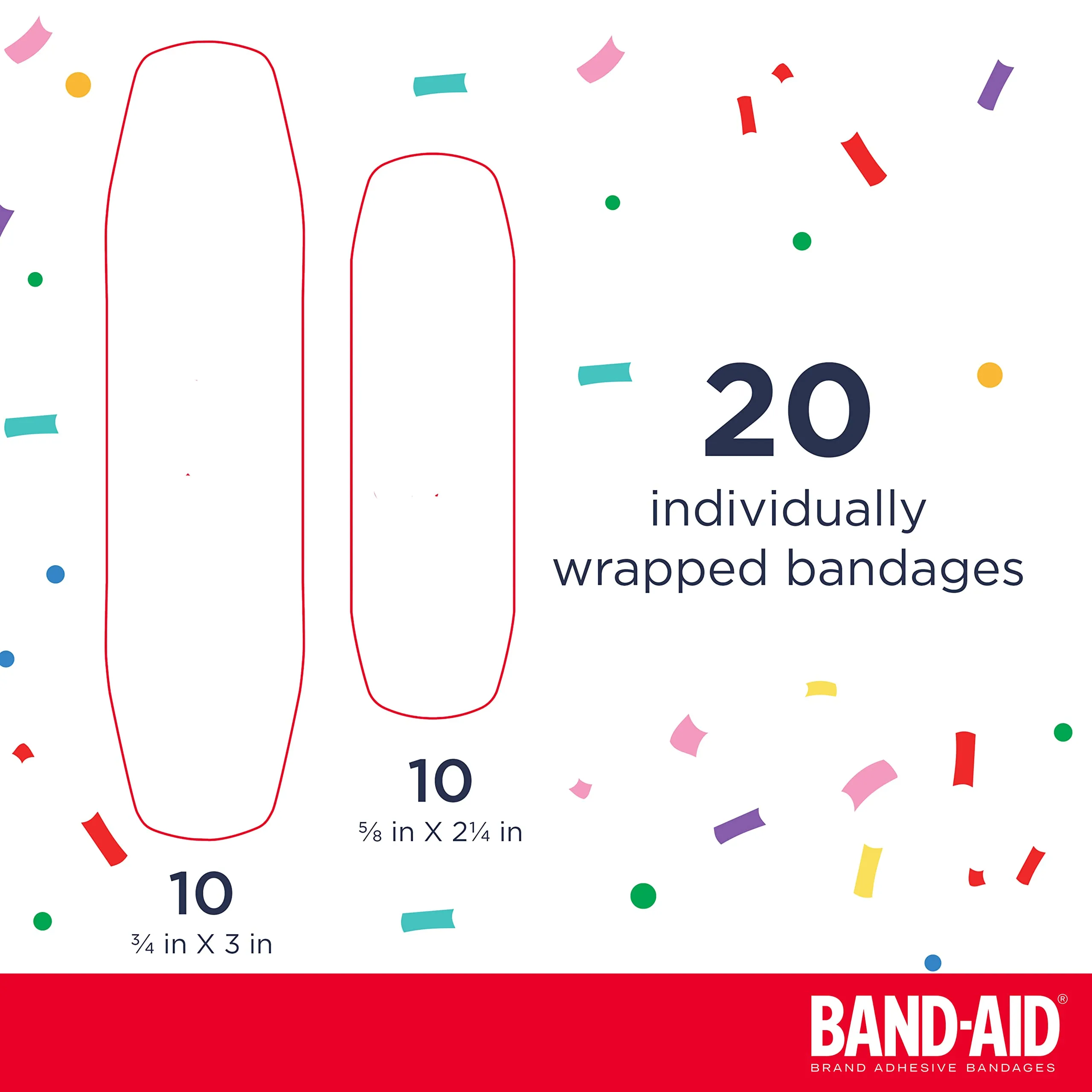Band-Aid Brand Adhesive Bandages for First Aid, Nickelodeon PAW Patrol, Assorted, 20 ct 20 Count (Pack of 1)