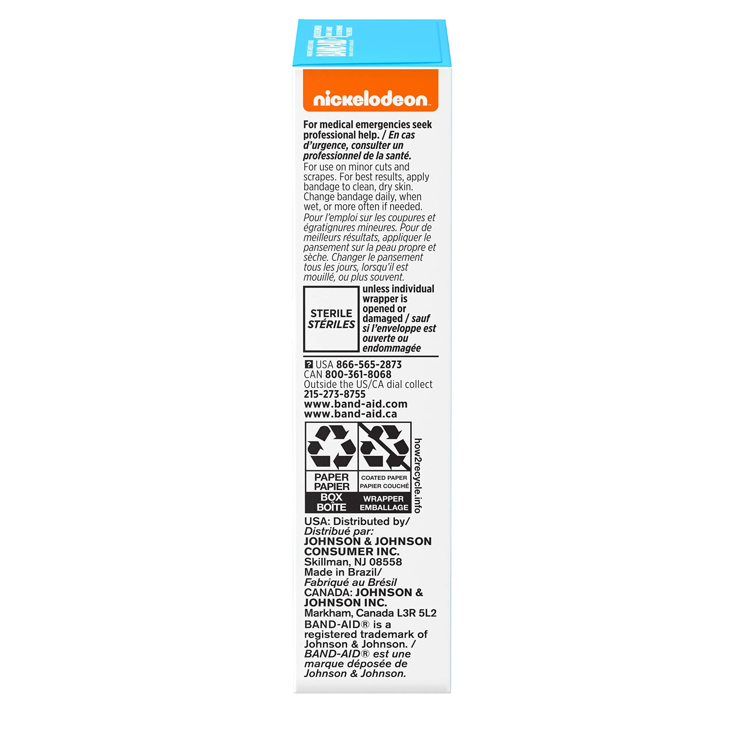 Band-Aid Brand Adhesive Bandages for First Aid, Nickelodeon PAW Patrol, Assorted, 20 ct 20 Count (Pack of 1)