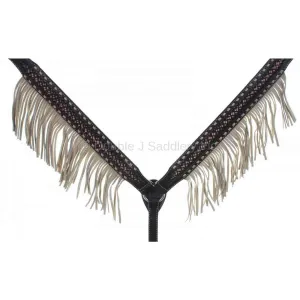 BC863A - Brown Vintage Tooled Breast Collar