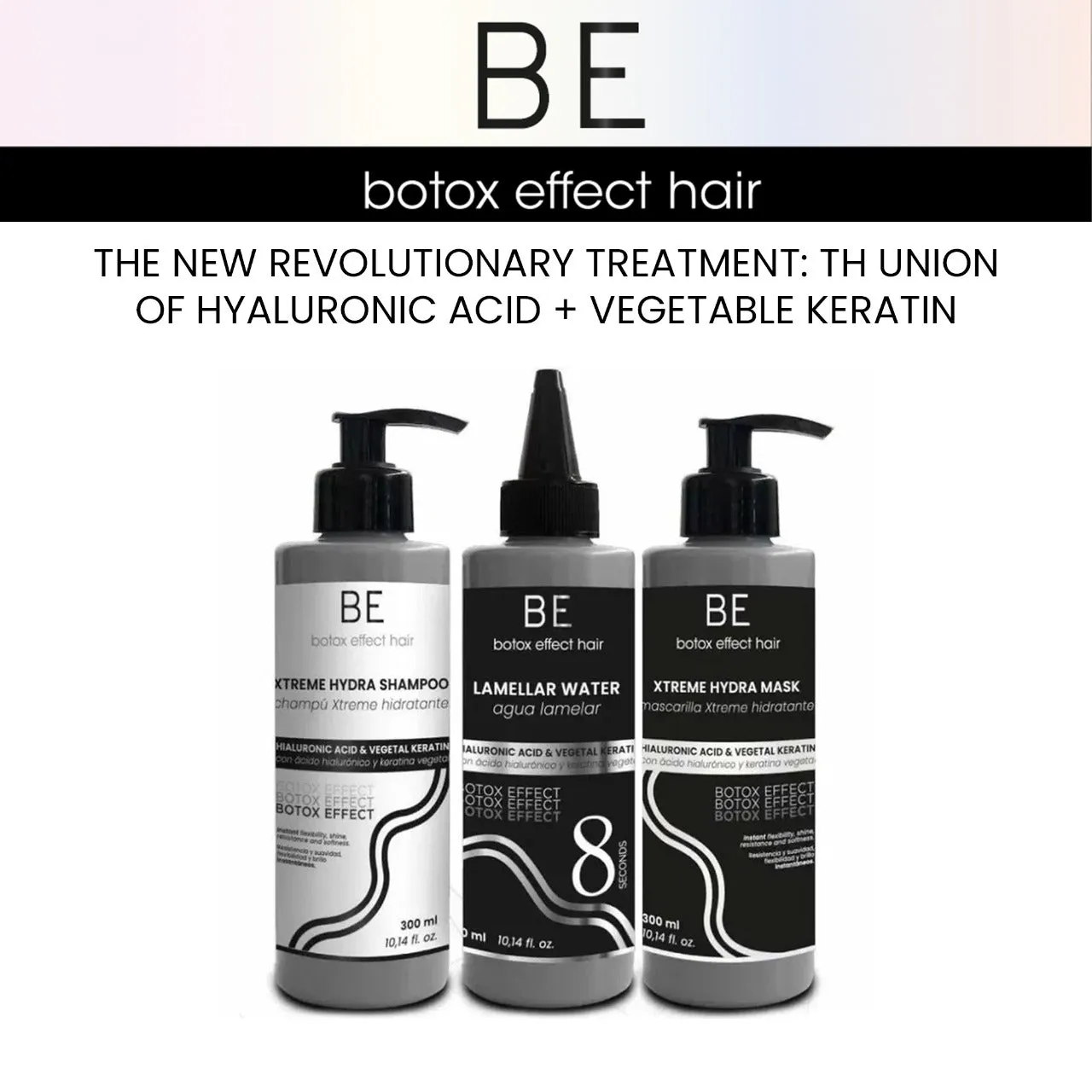 BE 3x300ml Botox Effect Hair Care Treatment Kit