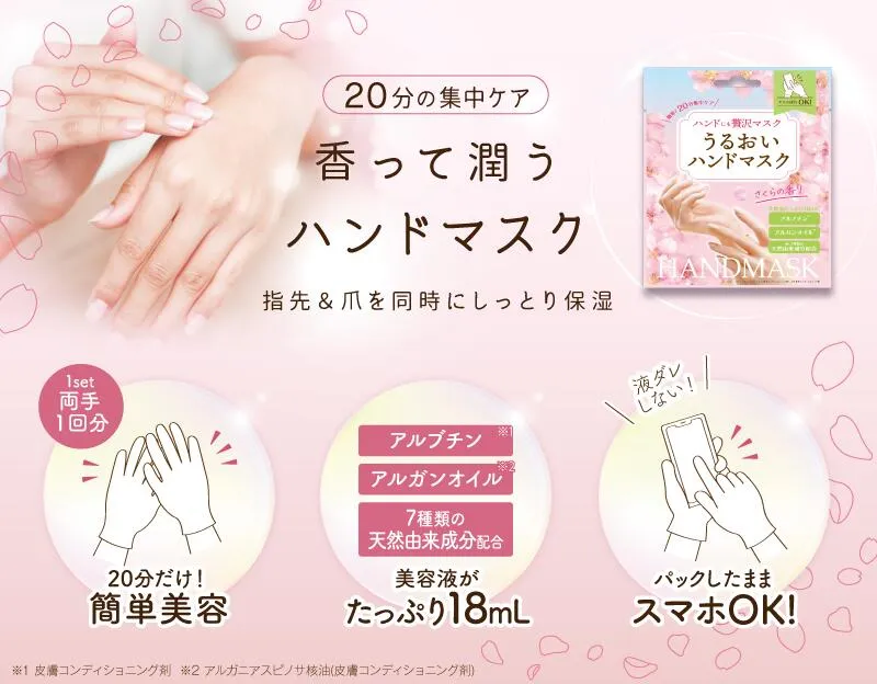 Beauty World Cherry Blossom Hand Mask