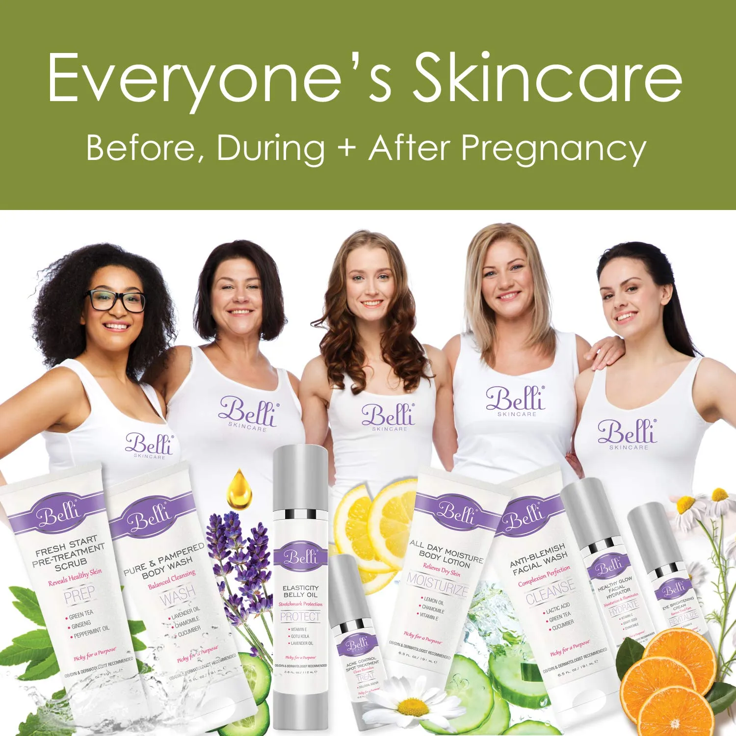 Belli Stretchmark Minimizing Cream. for Existing Stretch Marks of Any Age or from Any Cause – Features Darutoside, Regestril, and Avocado Oil – OB/GYN and Dermatologist Recommended – 6.5 oz